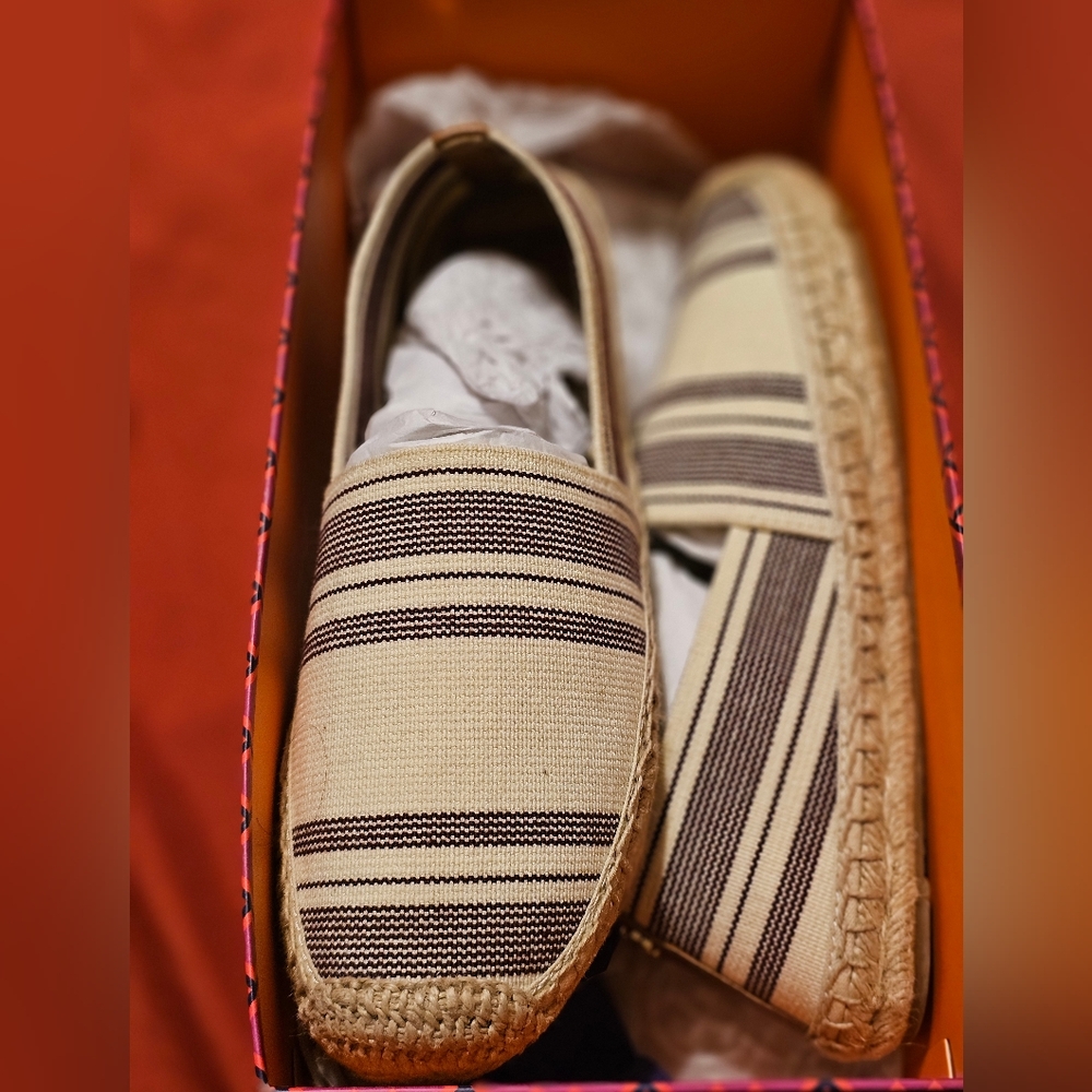 Brand New Tory Burch Canvas Espadrillas